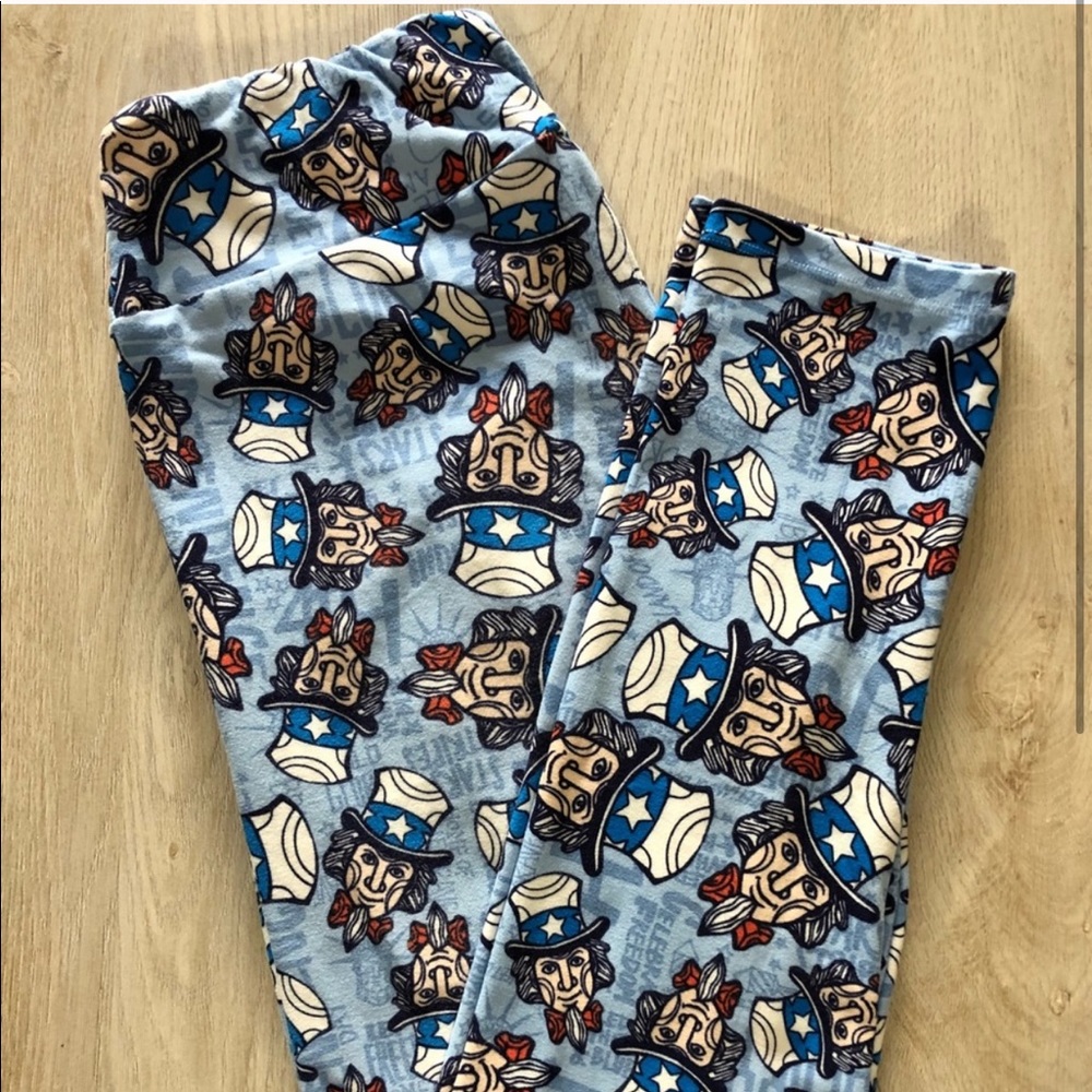 Lularoe 4th of July OS Leggings NWT